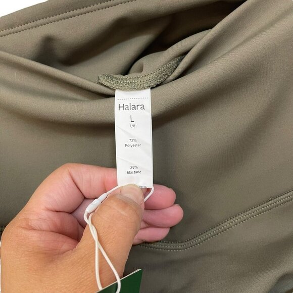 Halara Softlyzero High Waisted Deep Side Pocket Yoga Leggings Size Large NEW - Picture 8 of 12